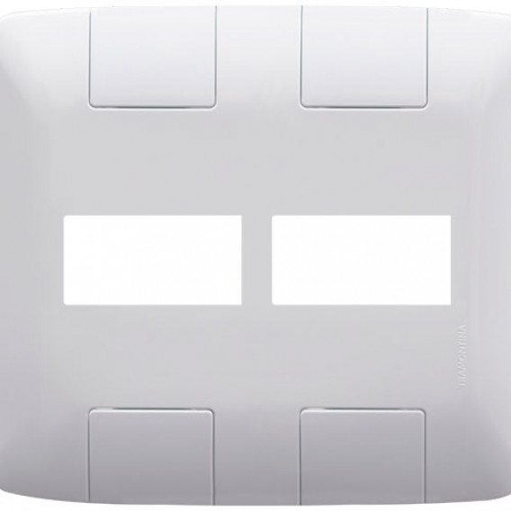 Placa p/ 2 modulos 4x4 - Tramontina Aria Placa p/ 2 modulos 4x4 - Tramontina Aria